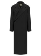 Lemaire Blue Wool Coat - Elegant Long Coat for Women