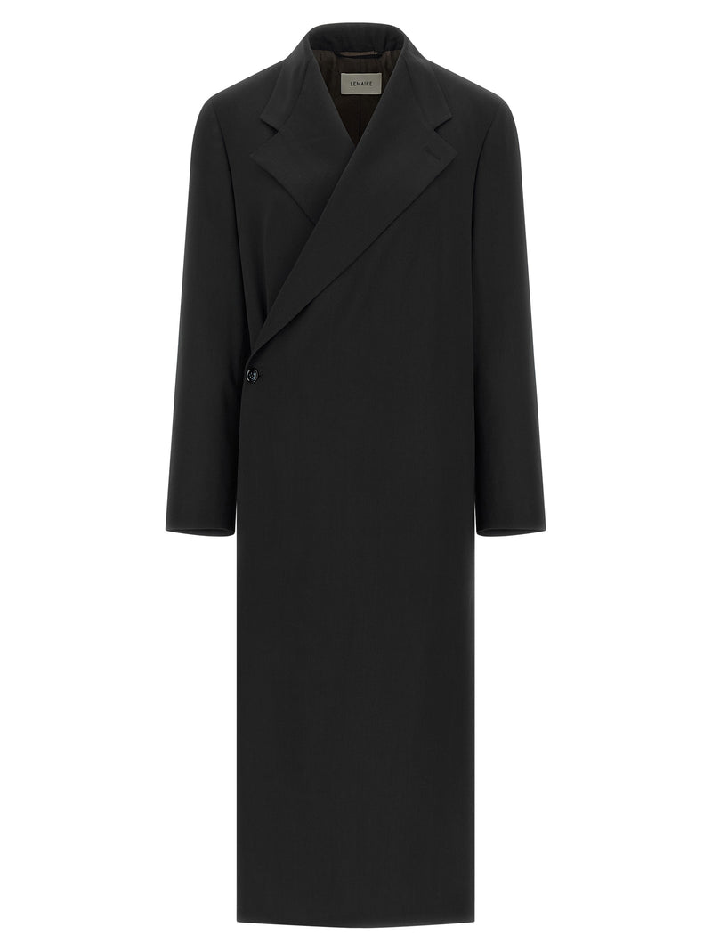 Manteau en laine bleu Lemaire
