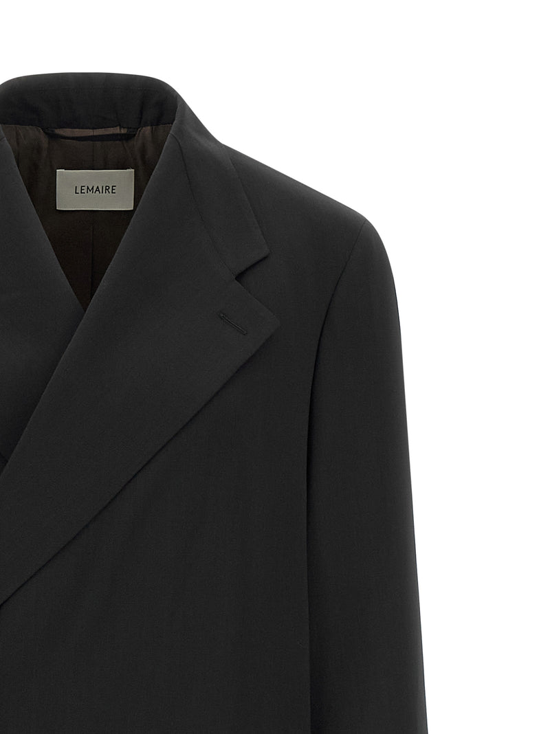 Manteau en laine bleu Lemaire