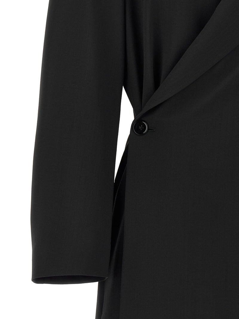 Manteau en laine bleu Lemaire