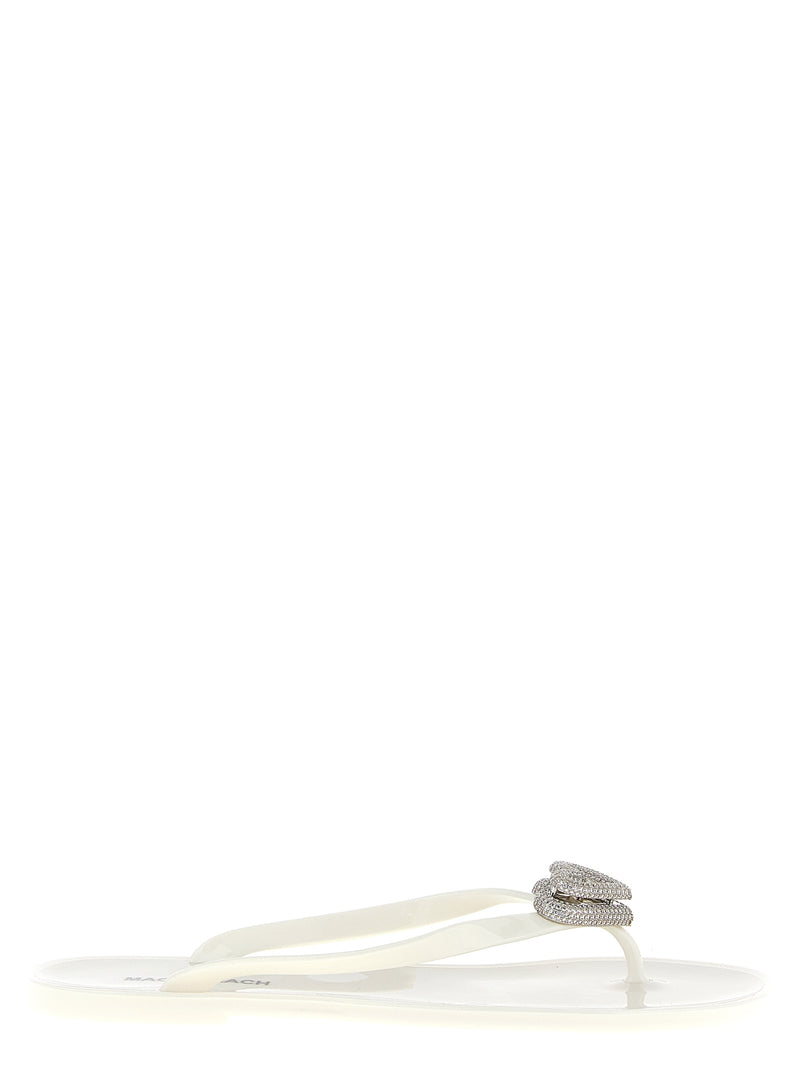 Mules MACH & MACH en PVC blanc