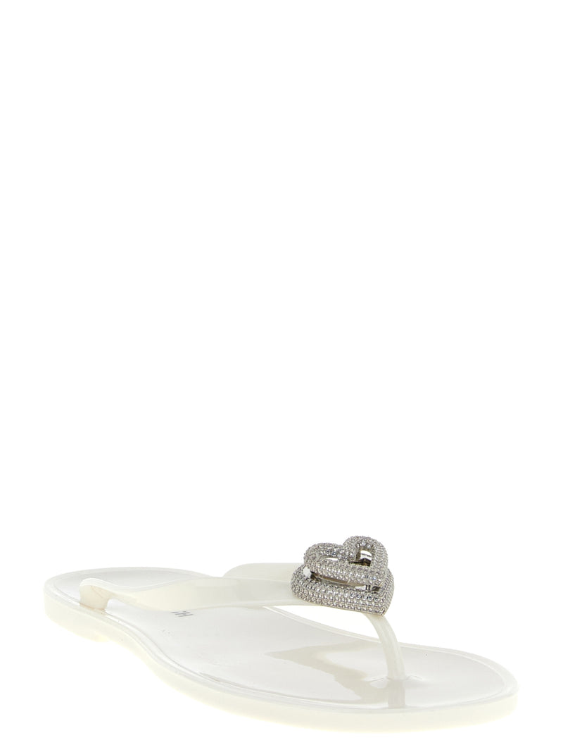 Mules MACH & MACH en PVC blanc