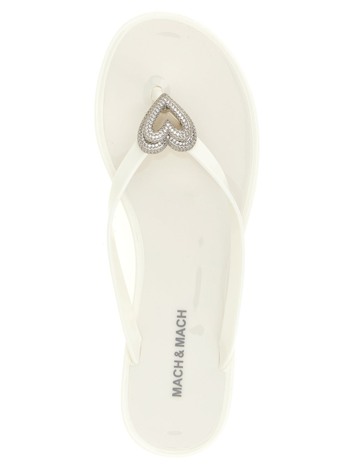 Mules MACH & MACH en PVC blanc