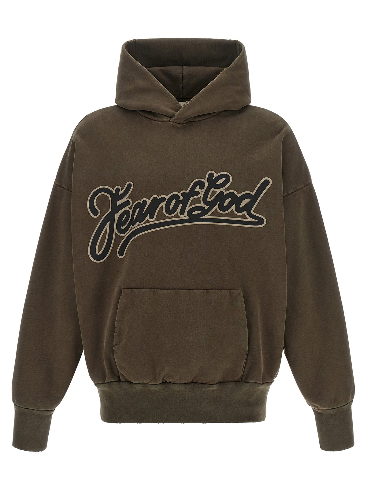 Sweat-shirt en coton marron Fear Of God