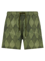 Ballantyne Bicolor Polyester Swim Shorts for Men