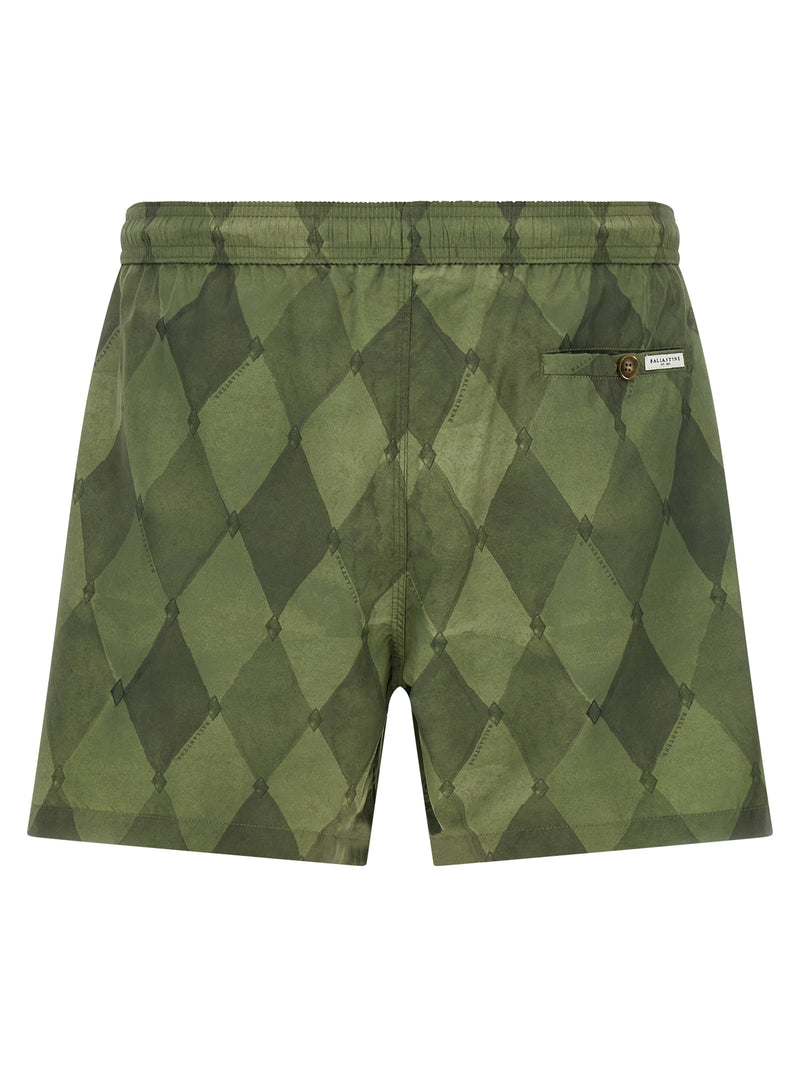 Ballantyne Bicolor Polyester Swim Shorts for Men