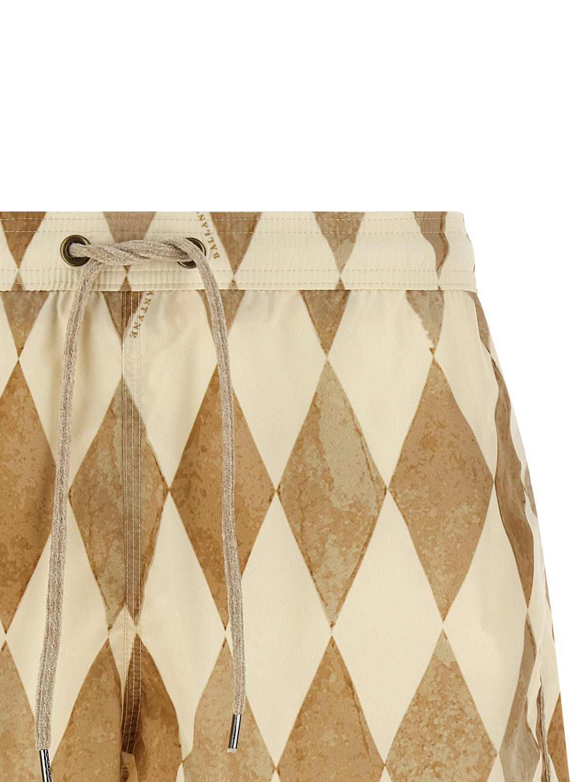 Ballantyne Beige Polyester Swim Shorts - Luxury Beachwear