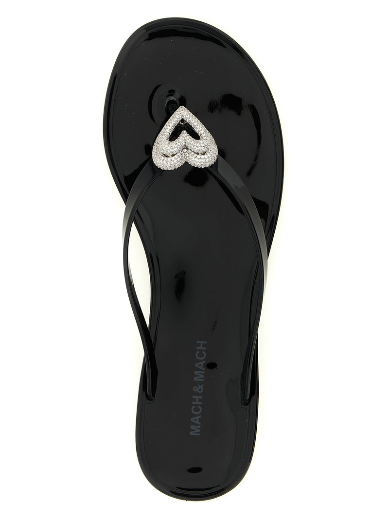 Mules MACH & MACH en PVC noir