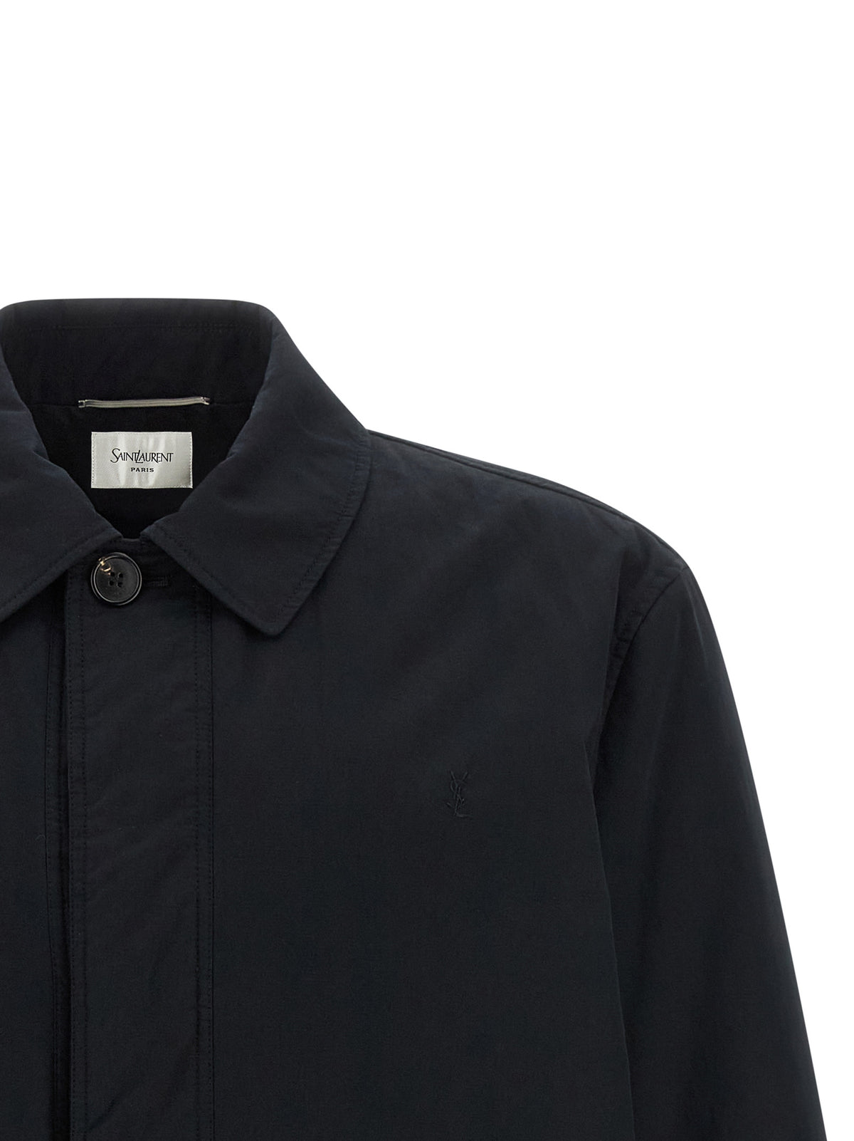 Saint Laurent Black Cotton Shell Jacket