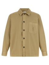 Chemisier Saint Laurent en coton beige