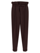 Pantalon décontracté Saint Laurent en laine violette