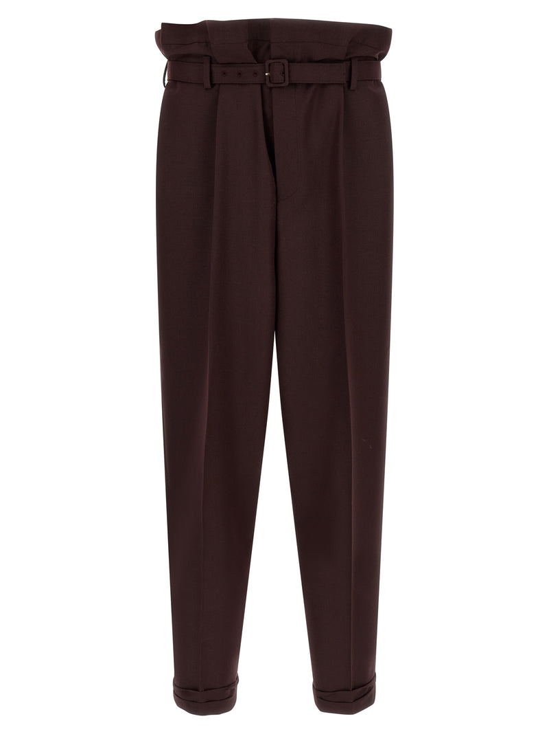Saint Laurent Purple Wool Casual Pants