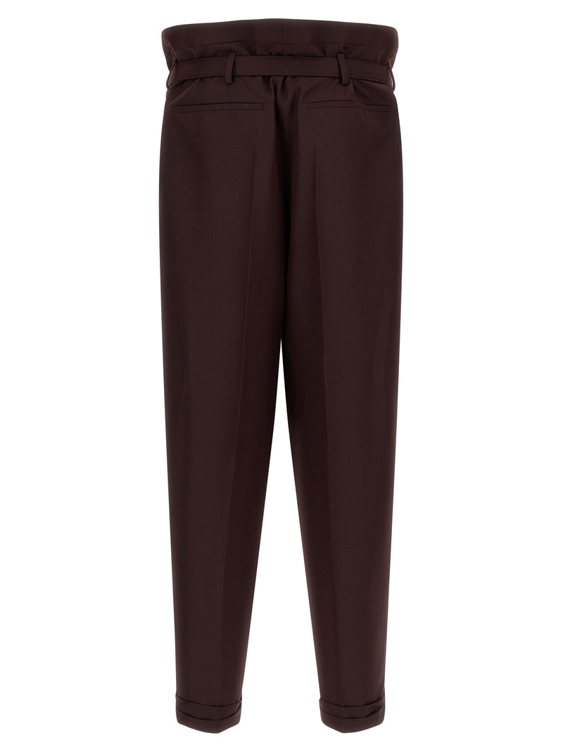 Saint Laurent Purple Wool Casual Pants