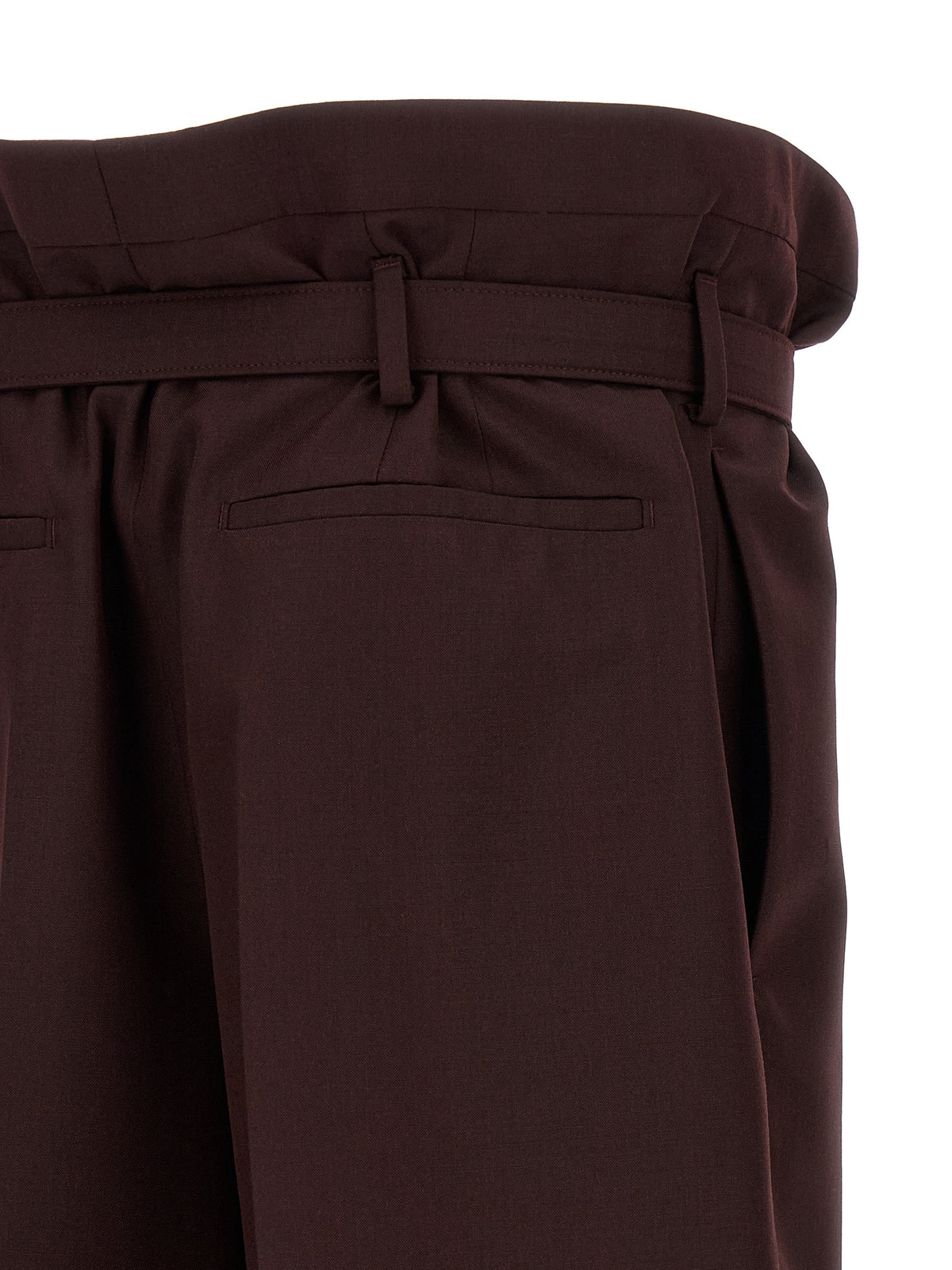 Pantalon décontracté Saint Laurent en laine violette