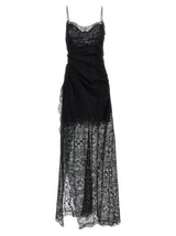 Ermanno Scervino Black Polyester Long Dress