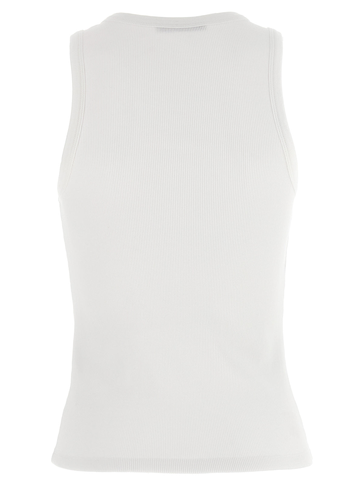 Givenchy White Cotton Sleeveles T-Shirt
