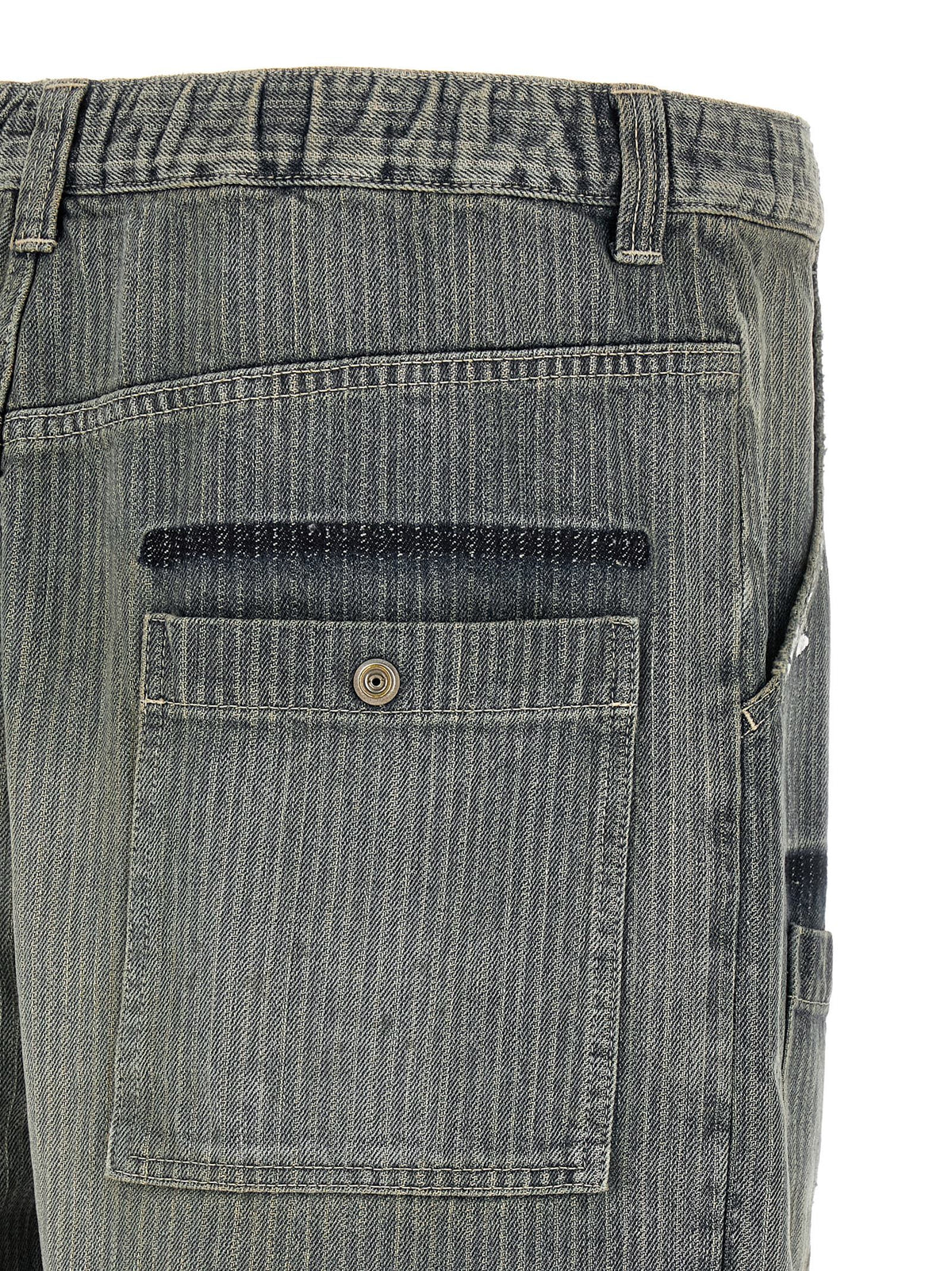 Jean fuselé en coton bleu Maison Mihara Yasuhiro