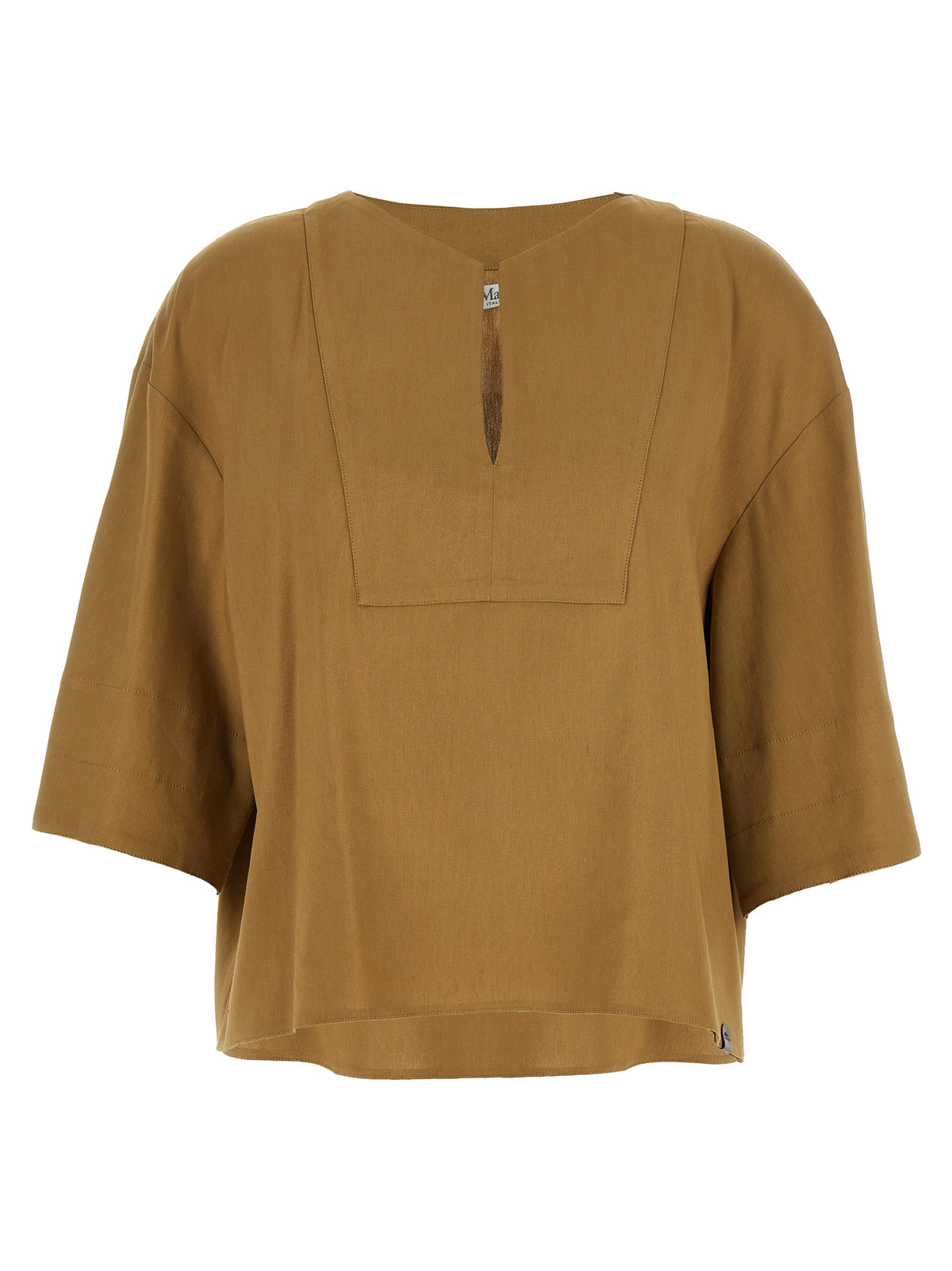 Max Mara MxpSospiro Beige Linen Blouse