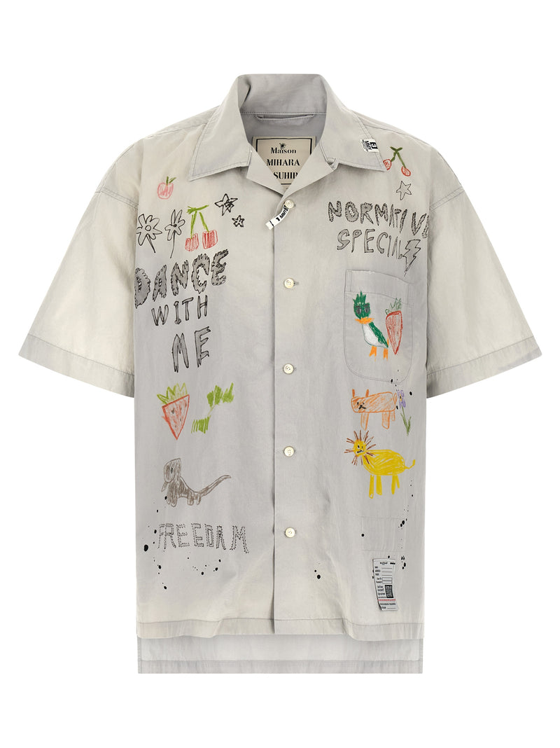 Maison Mihara Yasuhiro Gray Cotton Blouse
