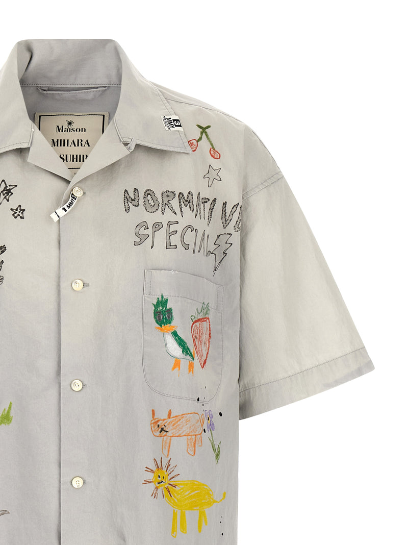Maison Mihara Yasuhiro Gray Cotton Blouse