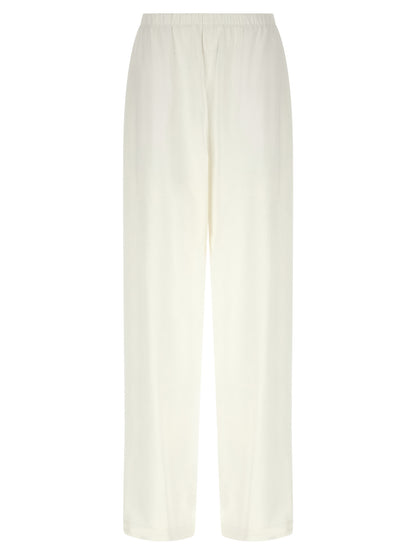 Max Mara White Linen Casual Pants