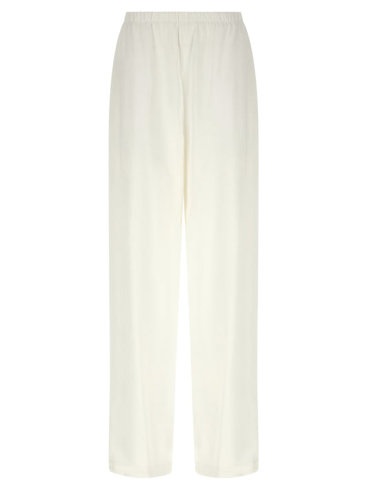 Max Mara MxpDestino White Linen Casual Pants