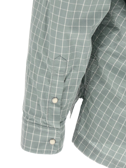 Maison Mihara Yasuhiro Blue Cotton Blouse