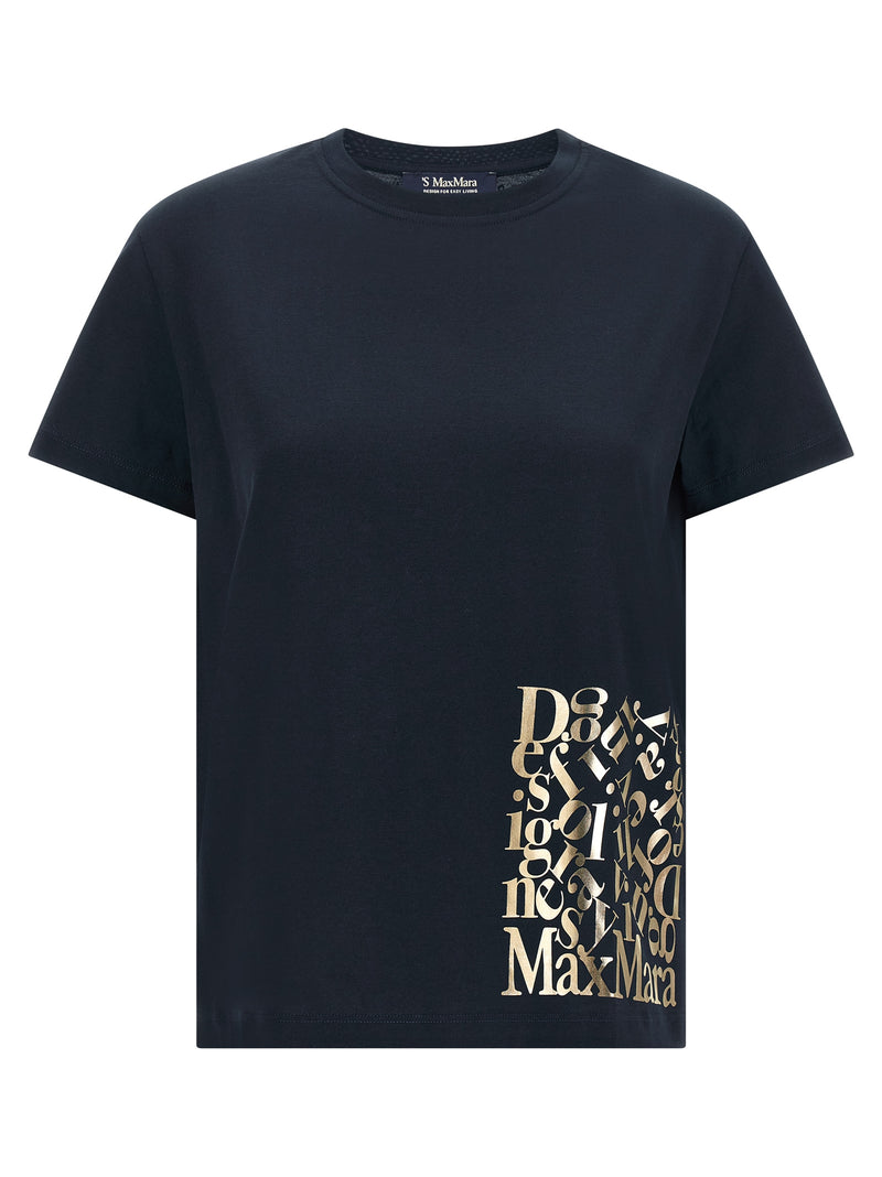 T-shirt bleu en coton «S Max Mara»