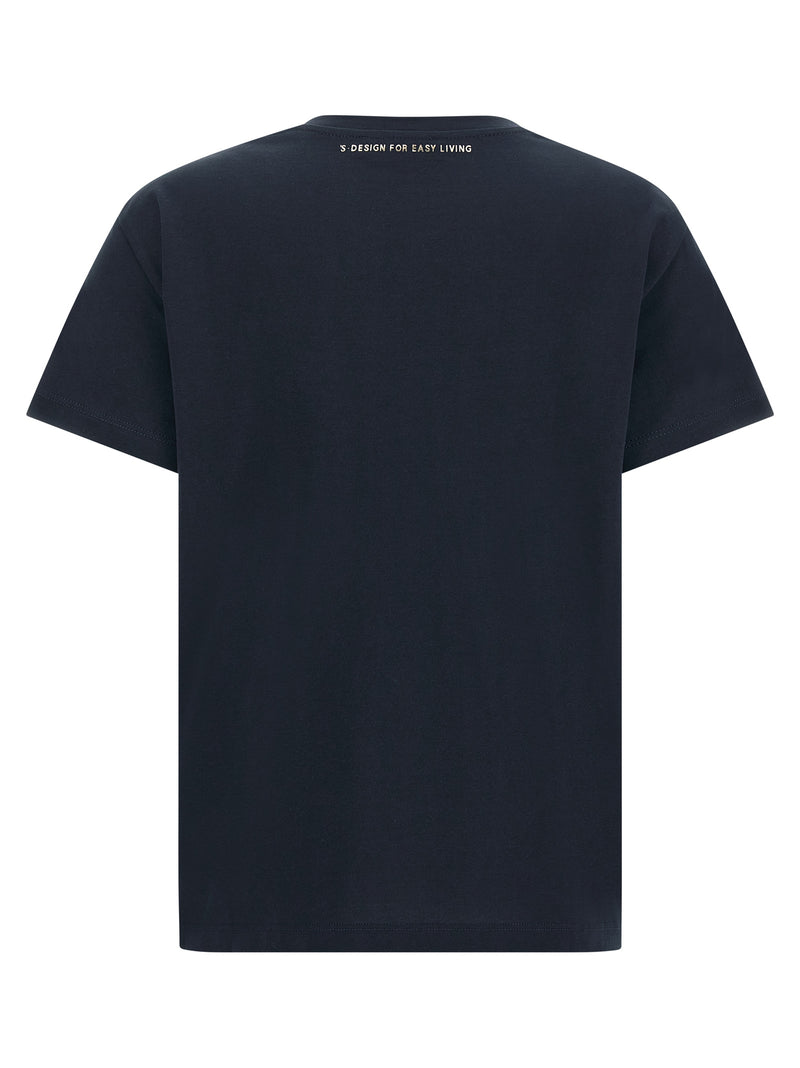 T-shirt bleu en coton «S Max Mara»