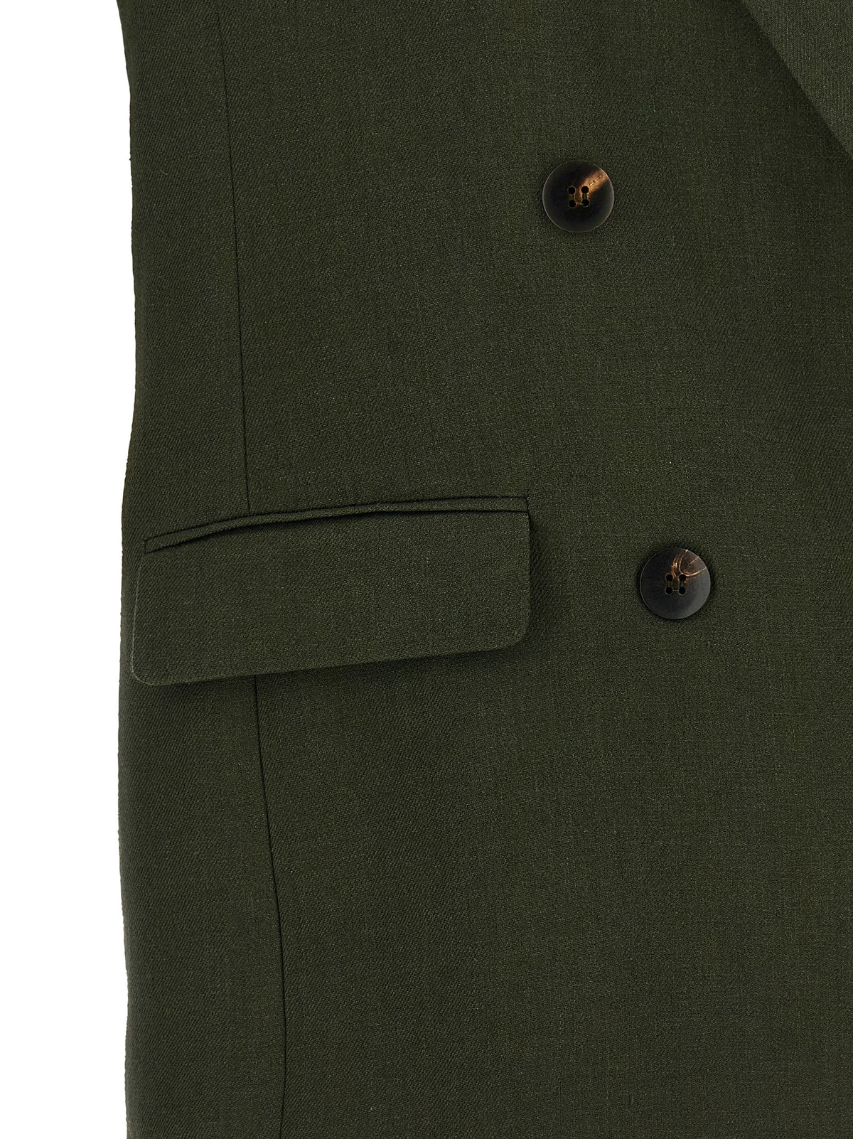 Veste sans manches bicolore en lin Max Mara