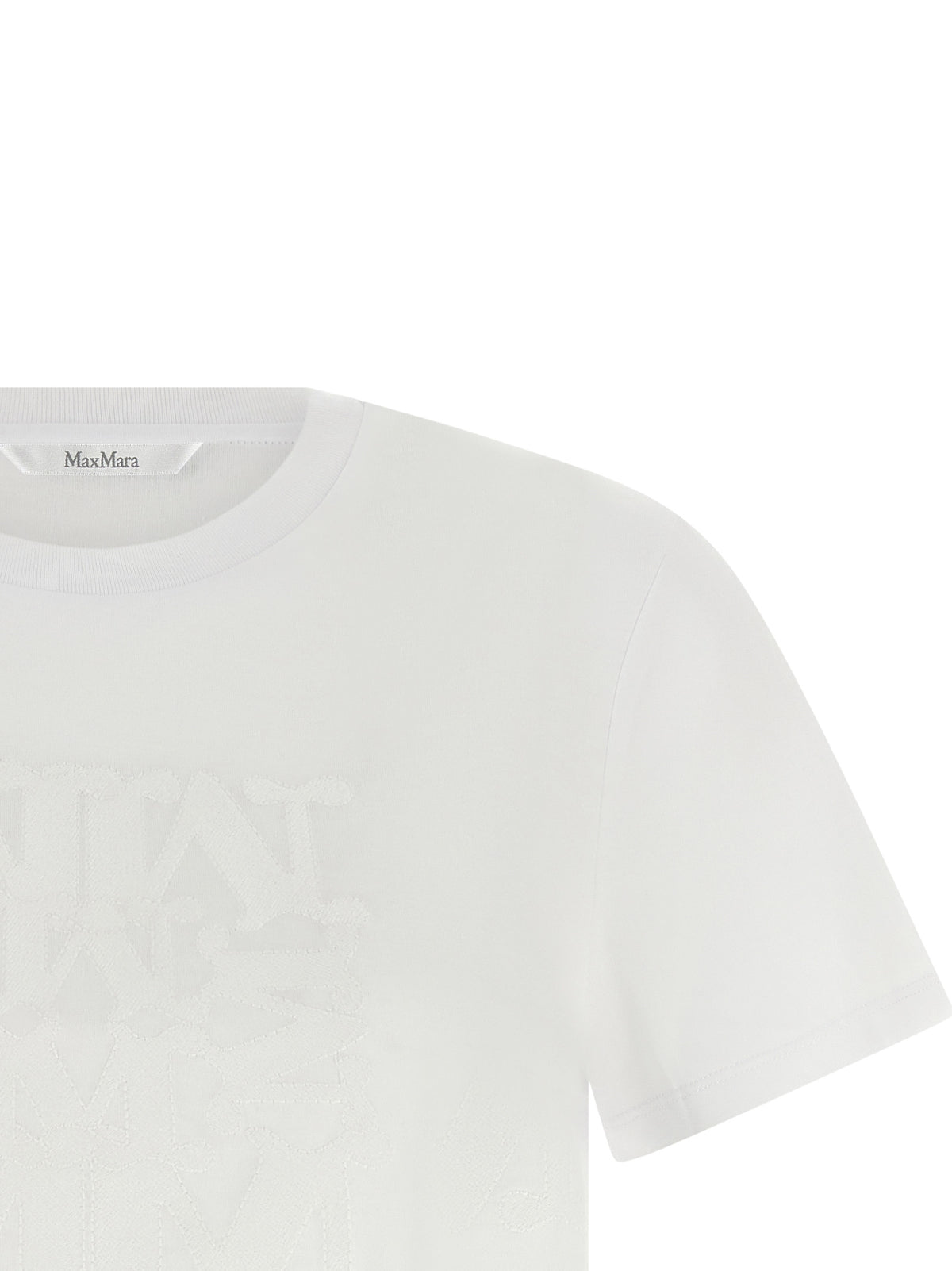 T-shirt blanc en coton Max Mara