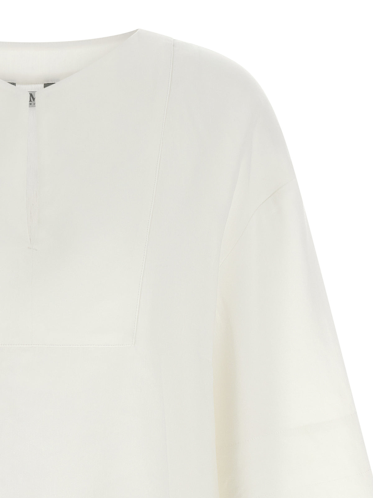 Max Mara MxpSospiro White Linen Blouse