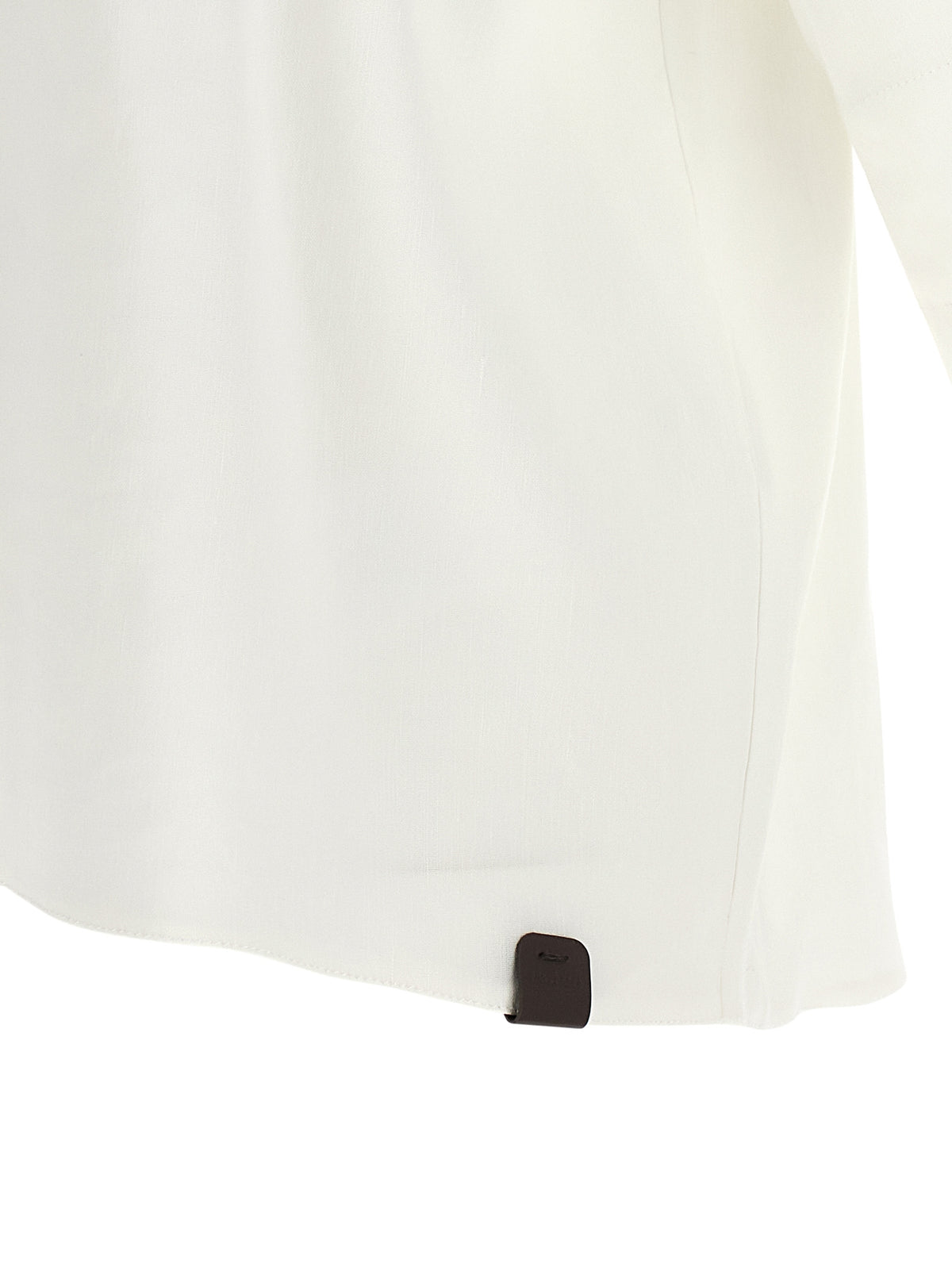 Max Mara MxpSospiro White Linen Blouse
