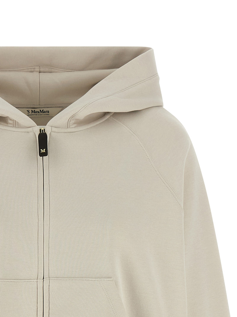 Sweat-shirt en coton beige 'S Max Mara