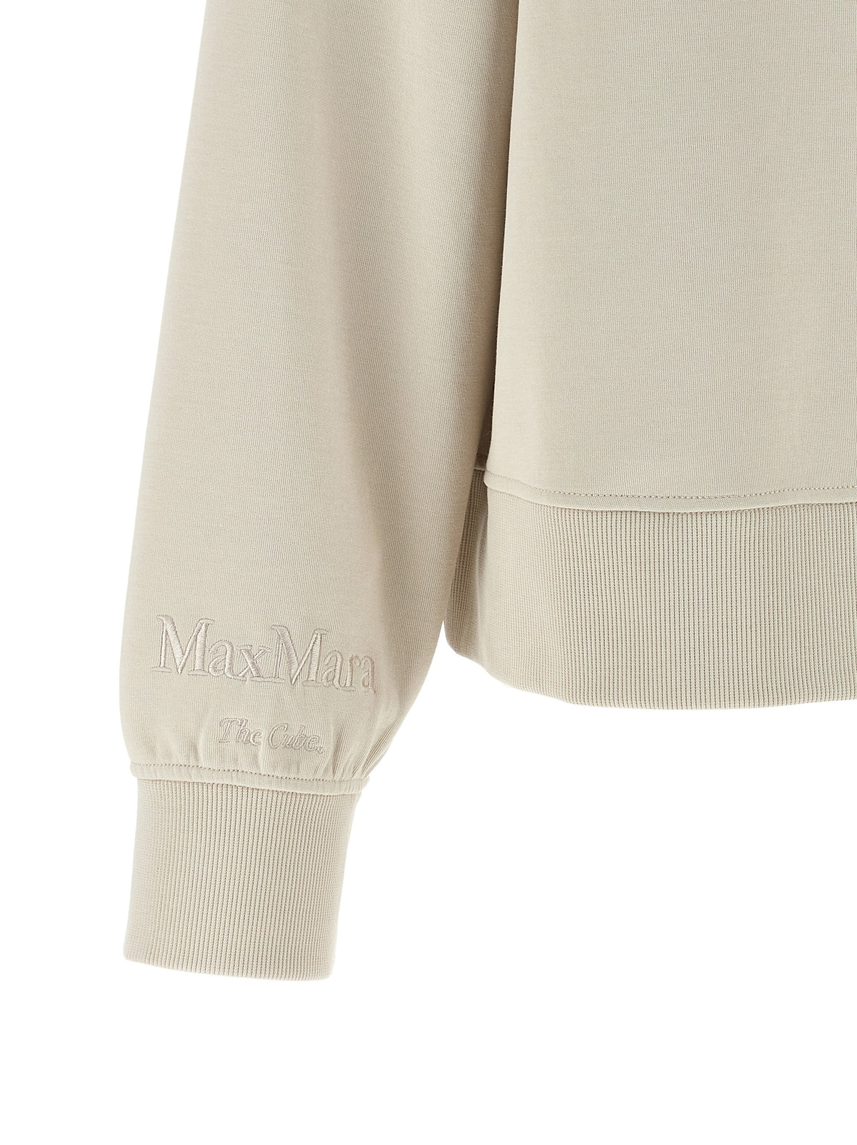 Sweat-shirt en coton beige 'S Max Mara