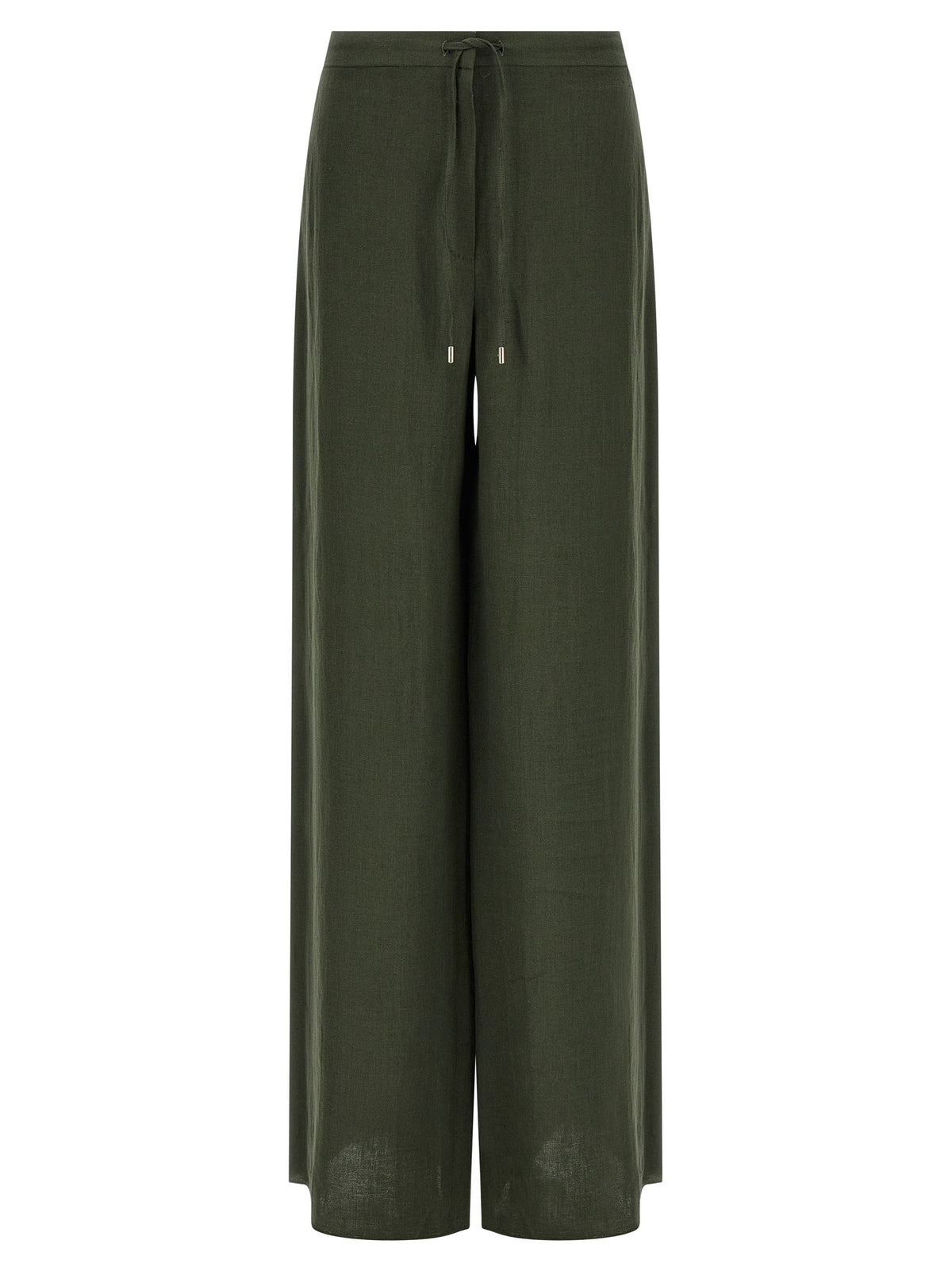 Pantalon décontracté bicolore en lin Max Mara