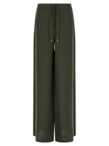 Pantalon décontracté bicolore en lin Max Mara