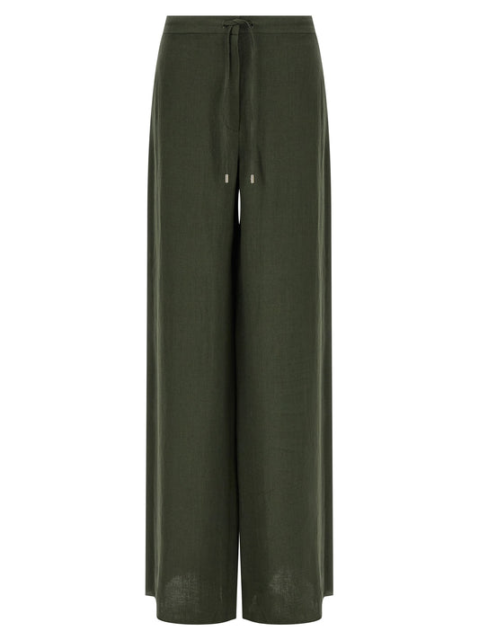 Pantalon décontracté bicolore en lin Max Mara