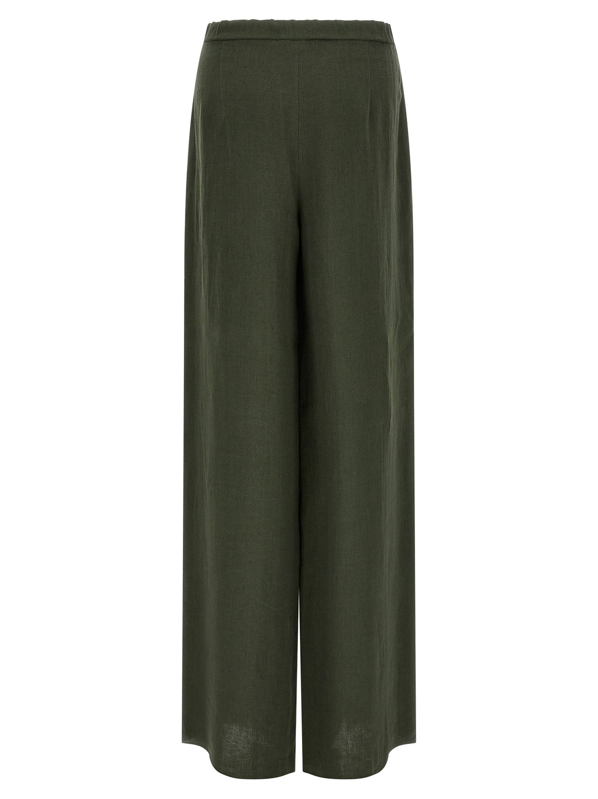 Pantalon décontracté bicolore en lin Max Mara