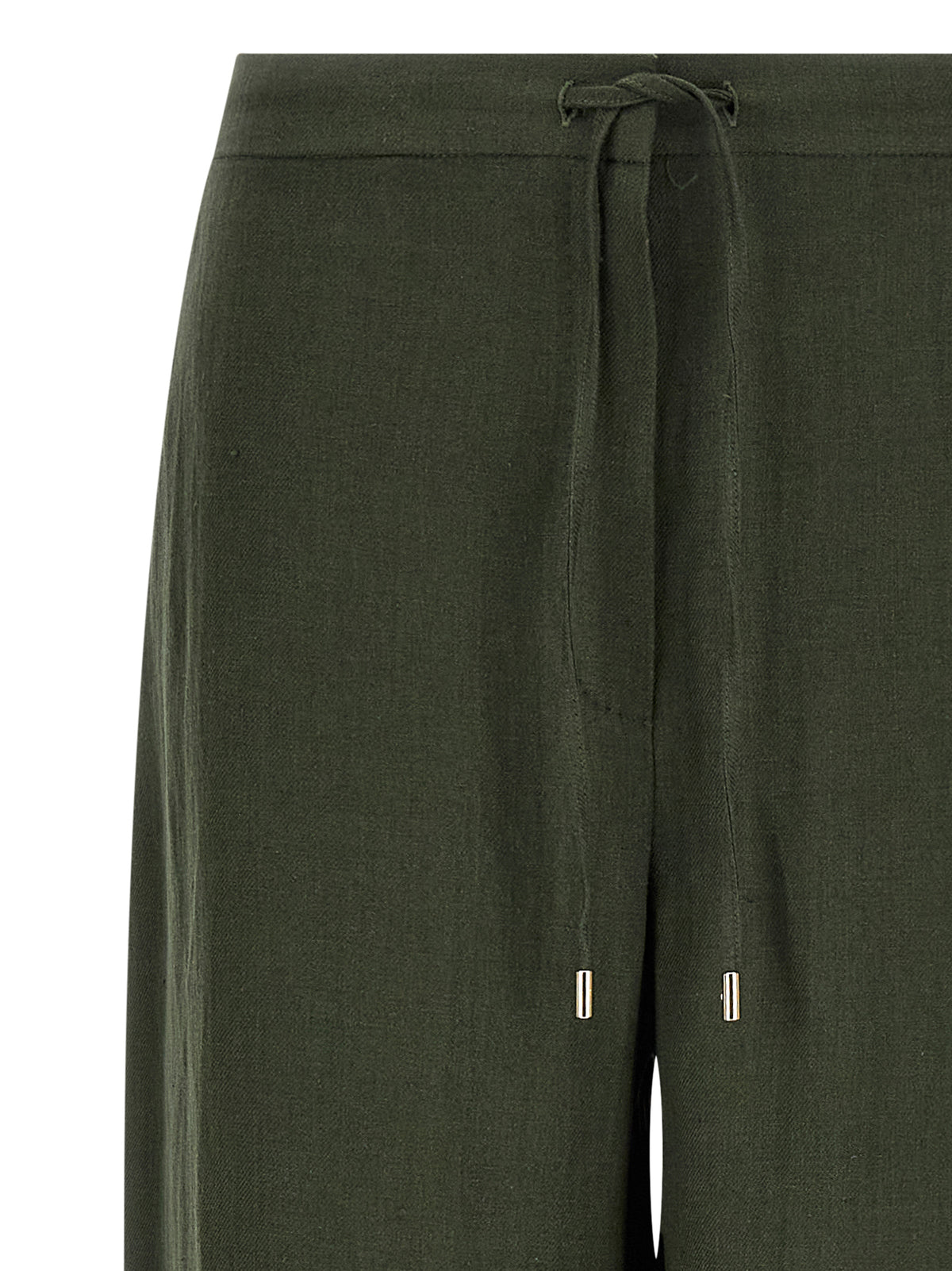 Pantalon décontracté bicolore en lin Max Mara