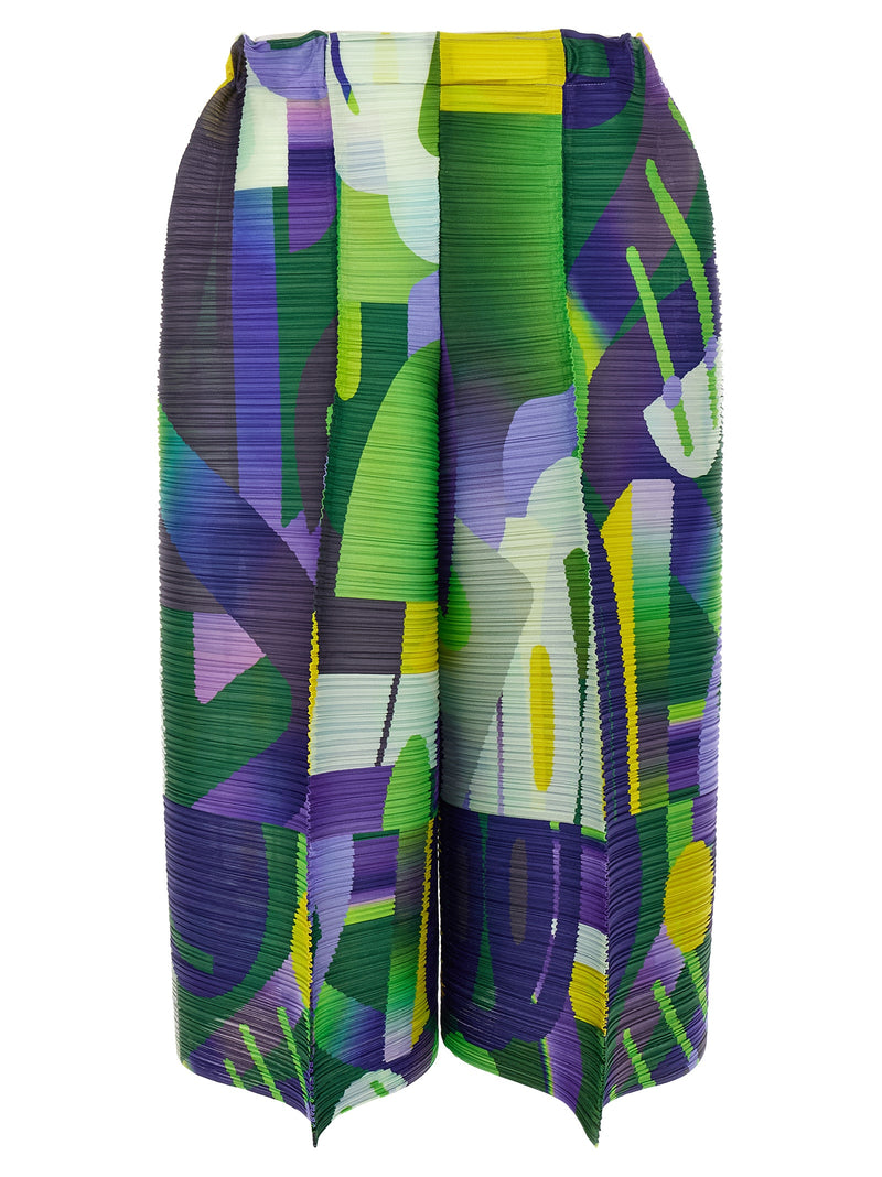 Pantalon décontracté multicolore en polyester PLEATS PLEASE ISSEY MIYAKE