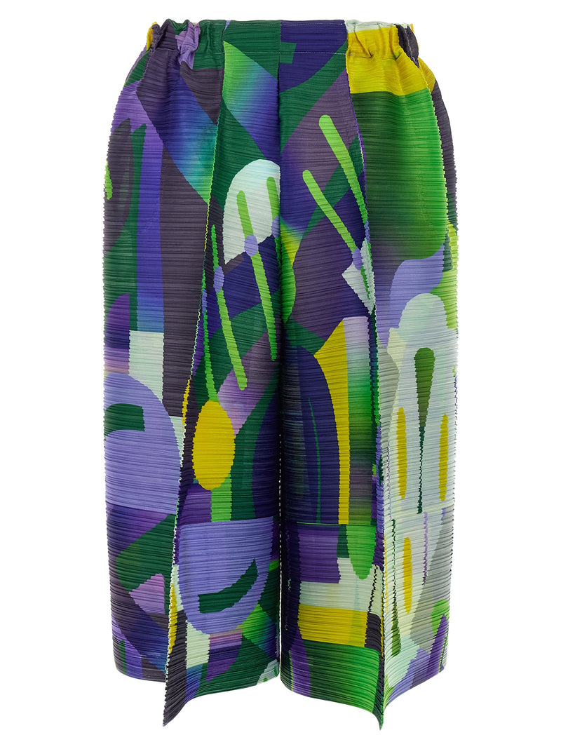 Pantalon décontracté multicolore en polyester PLEATS PLEASE ISSEY MIYAKE