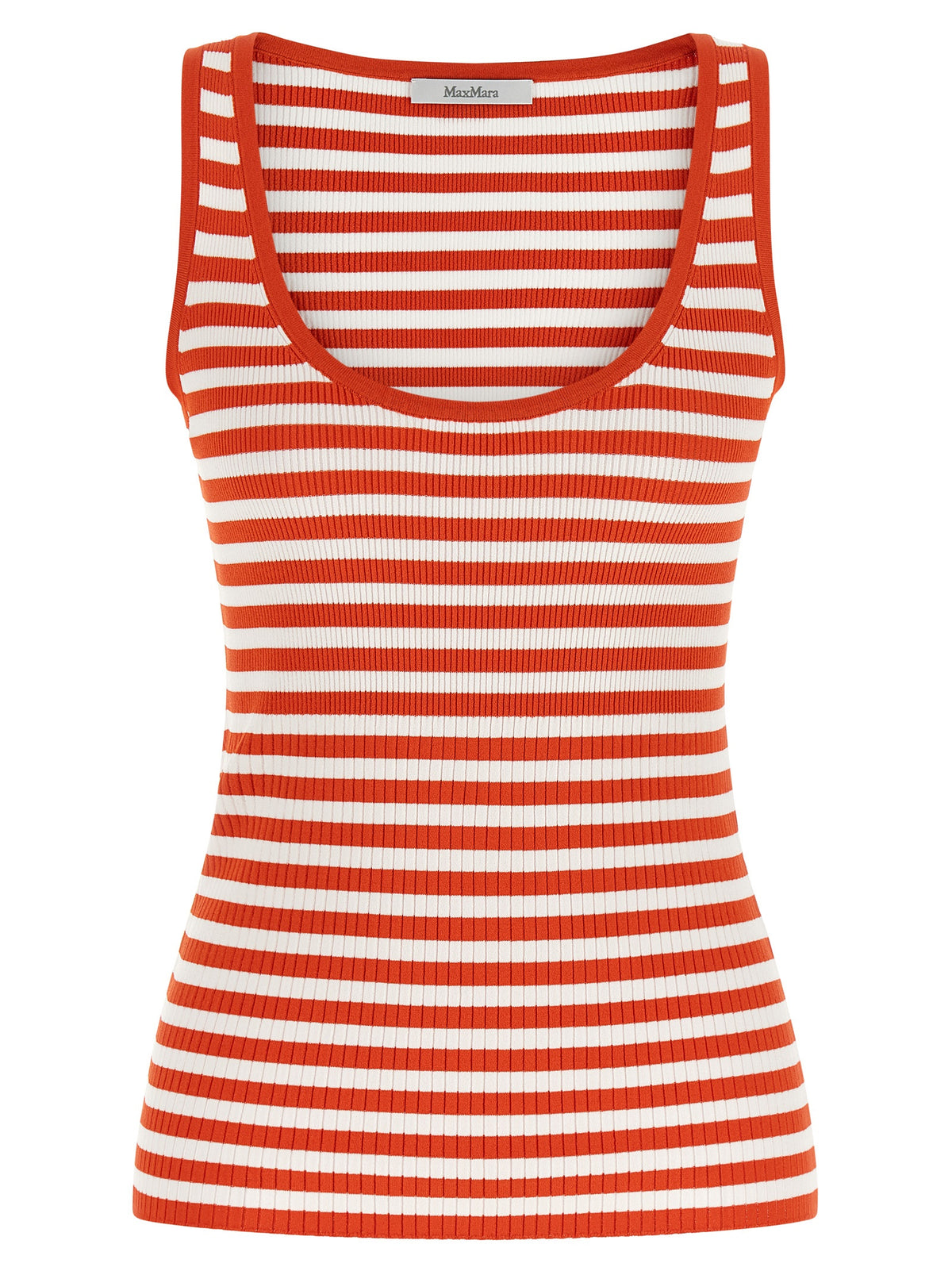 T-shirt sans manches en viscose multicolore Max Mara