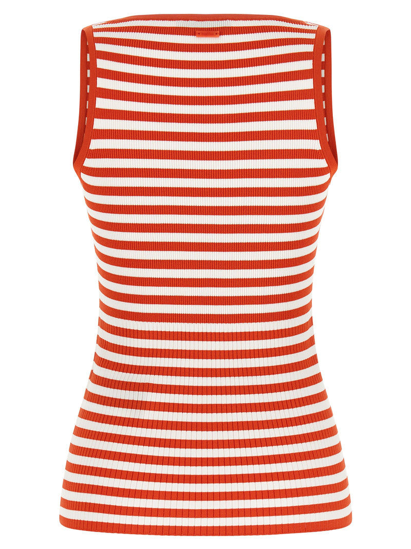 T-shirt sans manches en viscose multicolore Max Mara