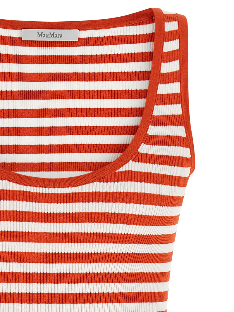 T-shirt sans manches en viscose multicolore Max Mara