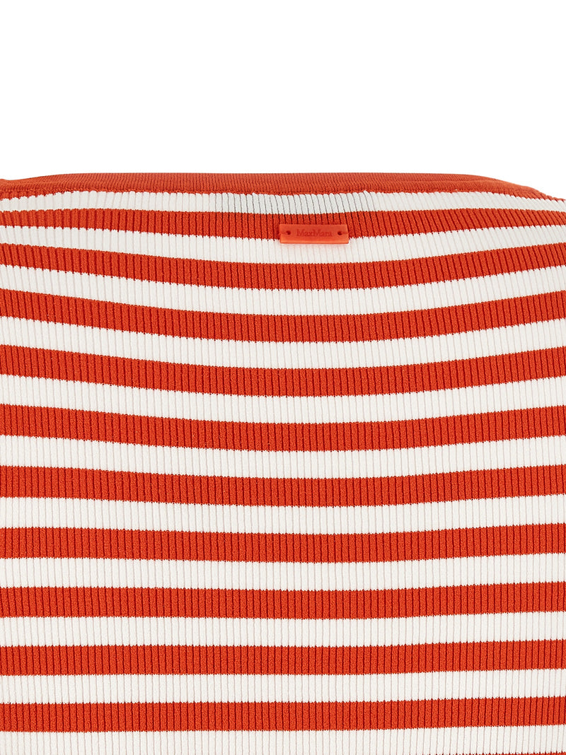 T-shirt sans manches en viscose multicolore Max Mara