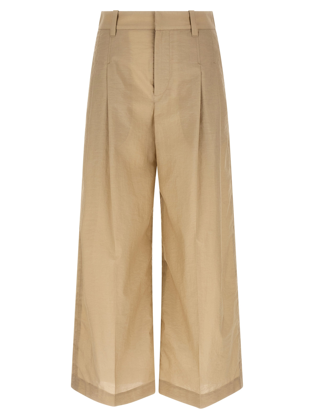 Brunello Cucinelli Beige Cotton Casual Pants