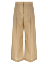 Brunello Cucinelli Beige Cotton Casual Pants