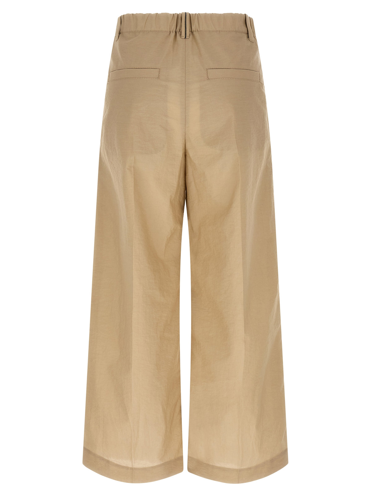 Brunello Cucinelli Beige Cotton Casual Pants