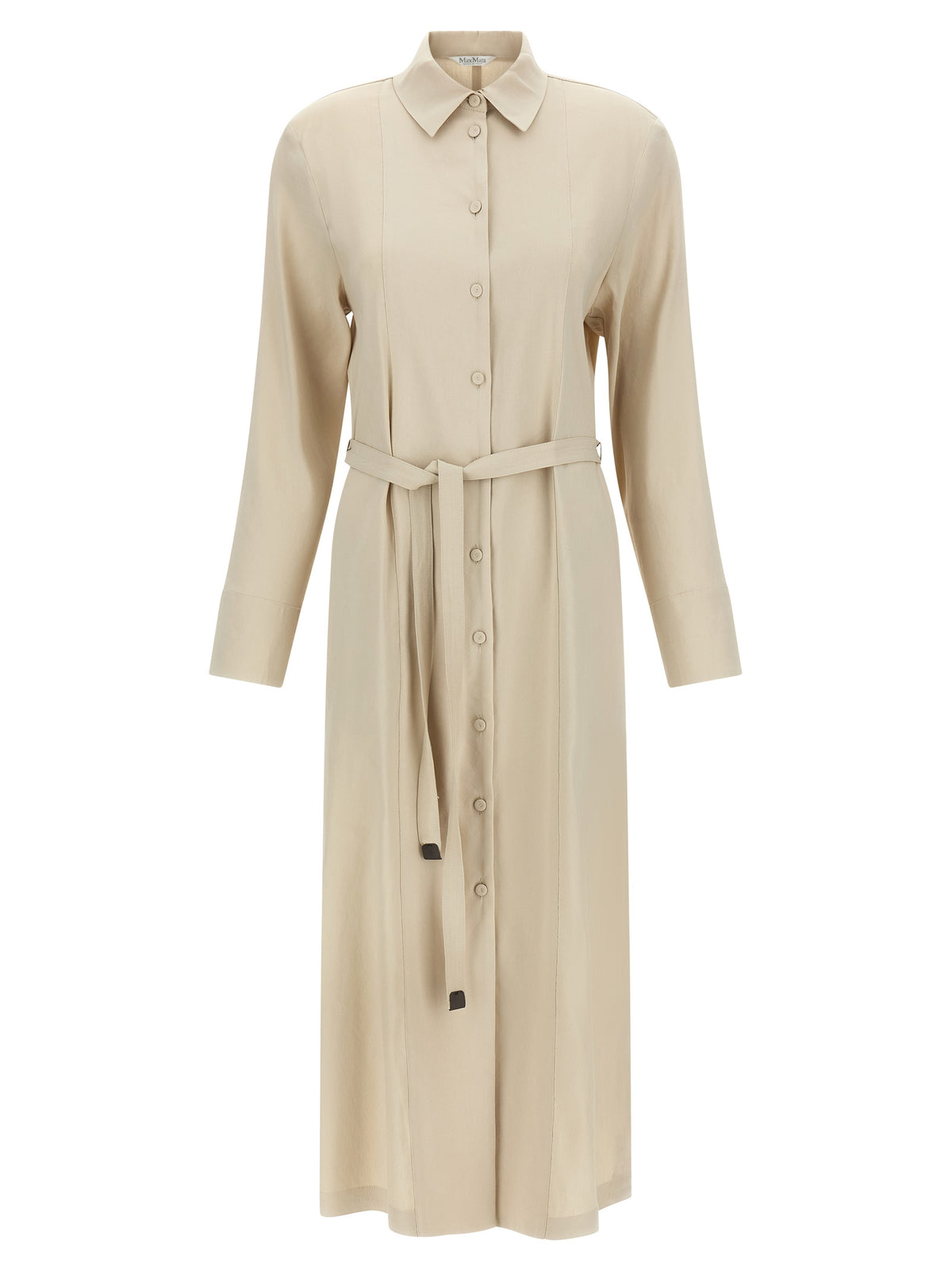 Robe longue en lin beige Max Mara